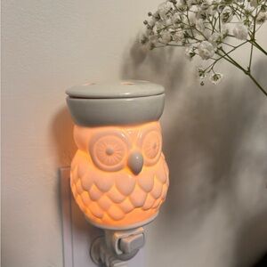 Ceramic Owl Night Light Wax Melt in White